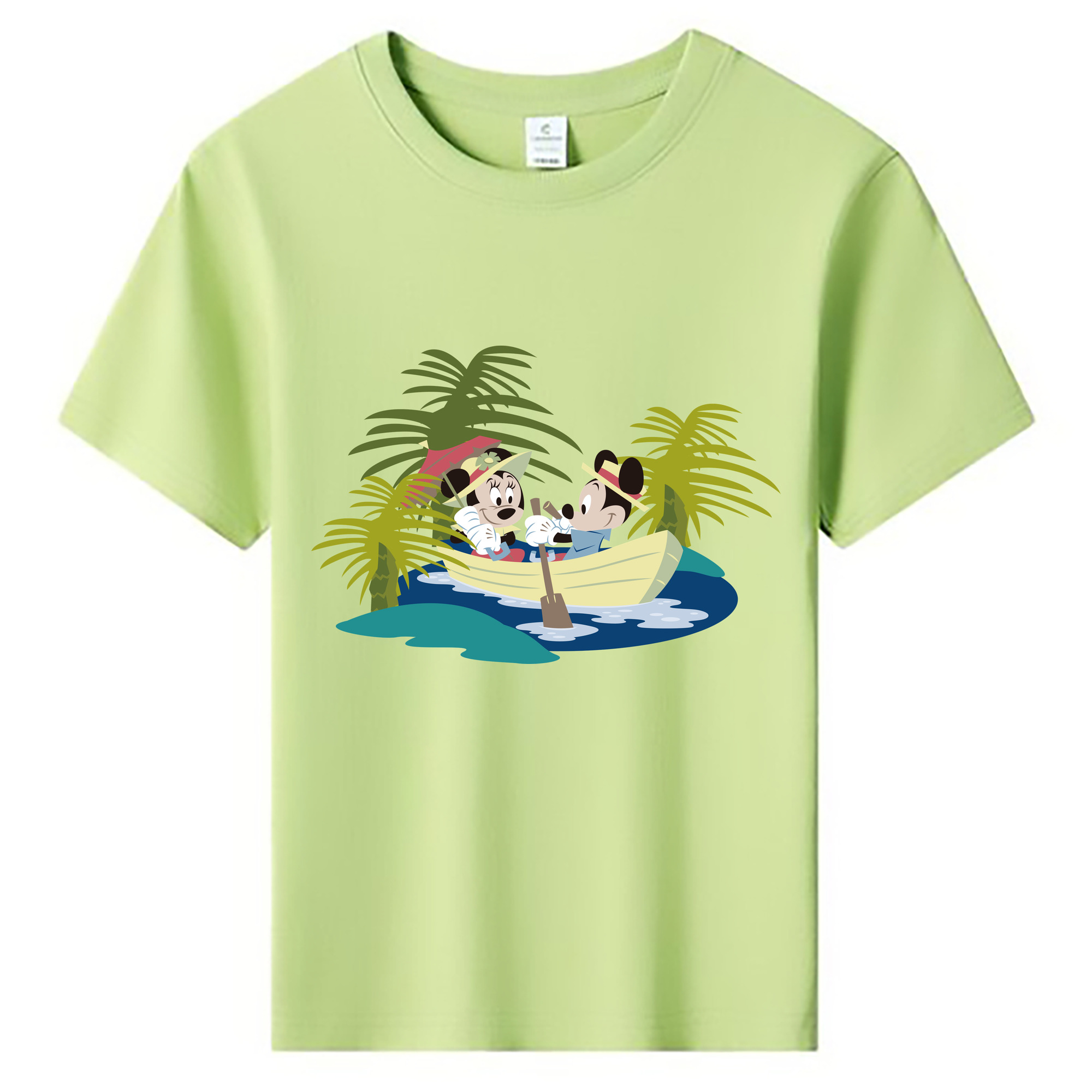ミッキーマウス Mickey Mouse 綿100％キッズTシャツ（フロントプリント）